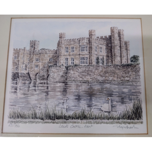 47 - Selection of Leeds Castle (Kent) Themed Items to Framed Limited Edition Prints of Leeds Castle, Incl... 