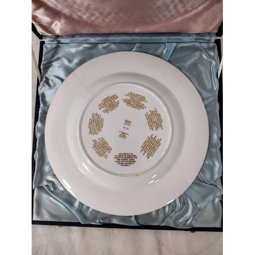 90 - Spode 1973 Commemorative Plate Celebrating the United Kingdom’s Entry into the EEC, in Original Silk... 