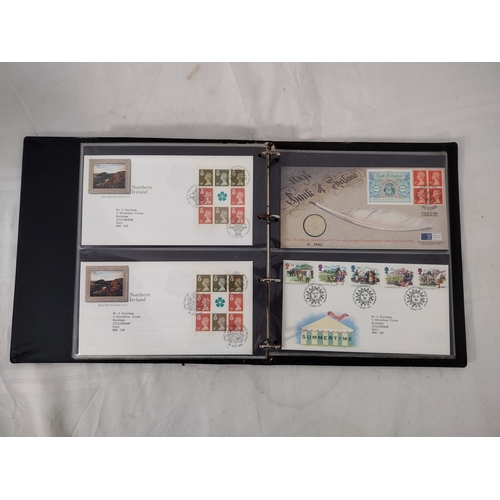 112 - Album of Approximately 45 British First Day Covers, Various Dates, Featuring Commemorative Themes In... 