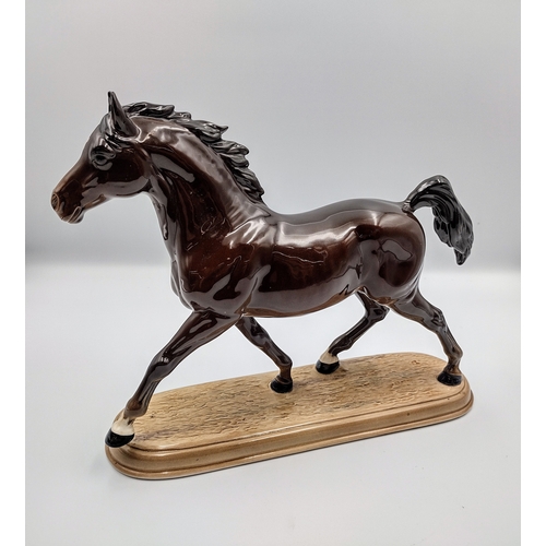 179 - Beswick Arab Stallion Figurine, Model No. 2242, Designed by Albert Hallam, Produced 1970–1975 approx... 