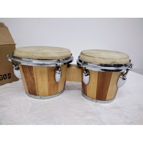 305 - Mirage B-2 Two-Tone Tunable Bongos in Original Box