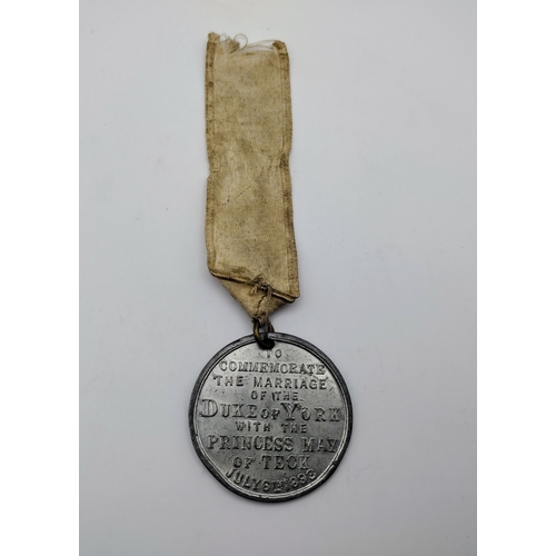 490 - 1893 Medal Commemorating the Marriage of The Duke of York & Princess May of Teck