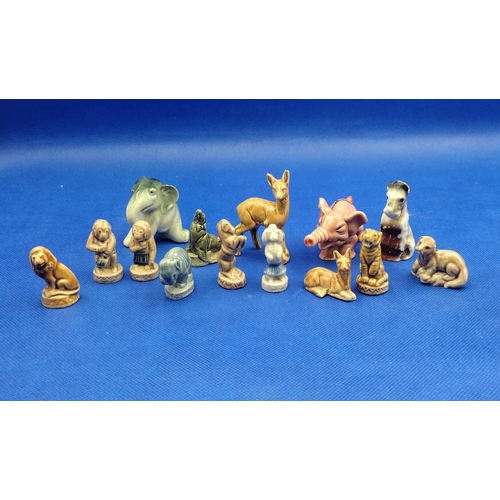 206 - A Collection of Wade Whimsies and Other Vintage Ceramic Animals