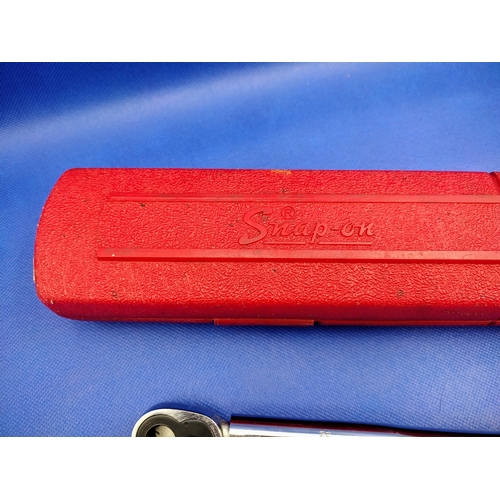 349 - Snap-on Series C Torque Wrench with Original Red Case, Slightly As Found, Early 2000s