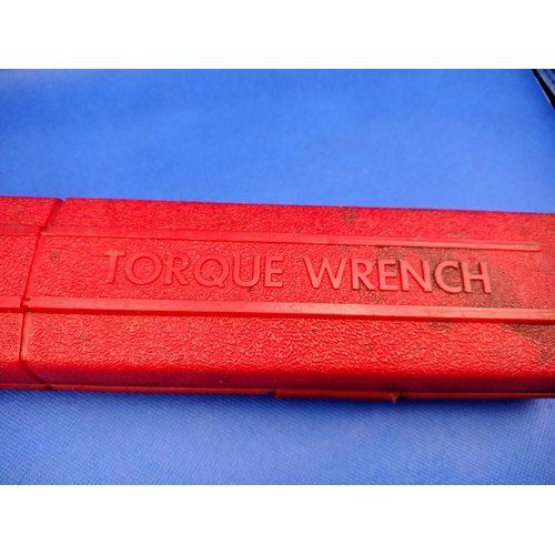 349 - Snap-on Series C Torque Wrench with Original Red Case, Slightly As Found, Early 2000s