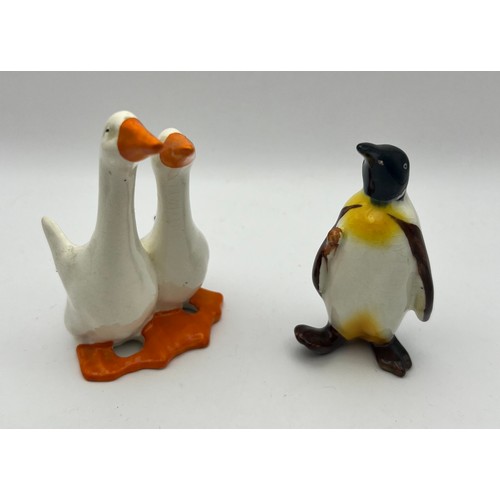 271 - Two Beswick Ceramic Figure Consisting of Pair of Geese & A Penguin