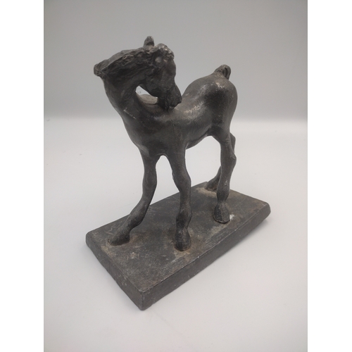 289 - A 19th Century Pewter Sculpture of a Horse Marked 