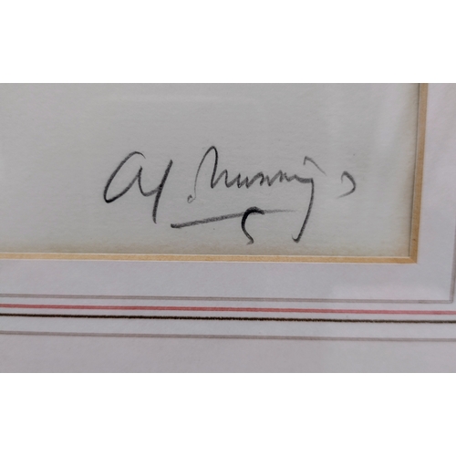 431 - Sir Alfred Munnings Signed Print, 1929 Foster and Reed Limited Hand Signed by Munnings in Pencil Fra... 