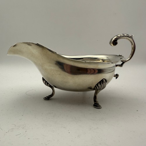 200 - Antique Sterling Silver Sauce Boat by Fordham & Faulkner (William Charles Fordham & Albert Buckley F... 