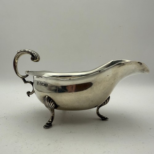 200 - Antique Sterling Silver Sauce Boat by Fordham & Faulkner (William Charles Fordham & Albert Buckley F... 