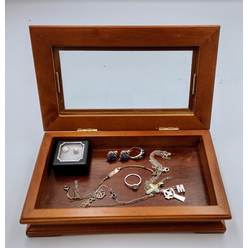 1 - Small Display Box to include contents. Some 925 Silver