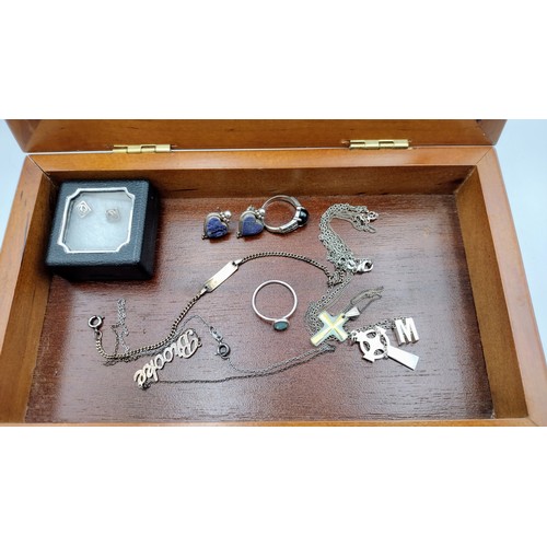 1 - Small Display Box to include contents. Some 925 Silver