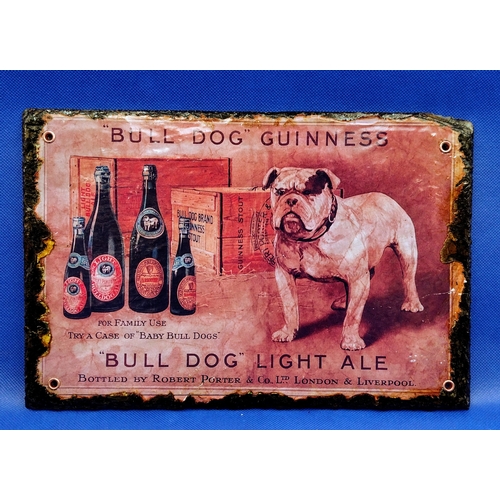 239 - Pair of Vintage-Style Slate Advertising Signs, 30cm x 20cm, Featuring Newcastle Brown Ale and Bull D... 