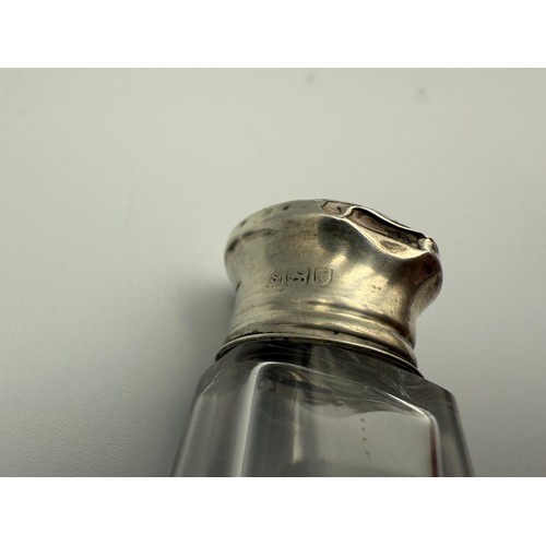 4 - Hallmarked Sterling Silver Topped Scent Bottle