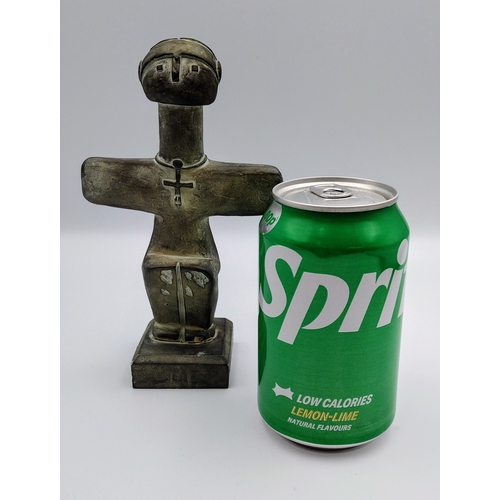 256 - Modern Resin Replica of Cypriot Pomos Idol, Cross-Shaped Chalcolithic (Copper Age) Inspired Figure, ... 