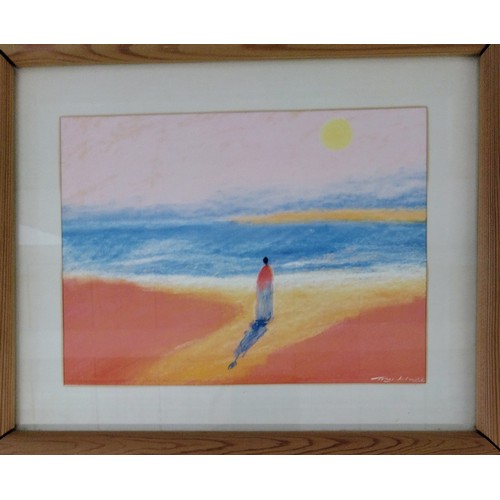 430 - Three Framed and Glazed Prints by Tony Hudson, Featuring Southern African Landscapes and Figures, La... 