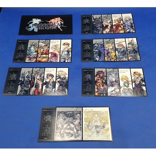 202 - Dissidia: Final Fantasy 2009 Limited Edition Desk Calendar Set with Yoshitaka Amano Artwork