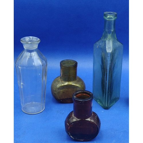 204 - Set of Six Victorian and Early 20th Century Glass Bottles, Including Three Bovril Bottles (c. 1880–1... 