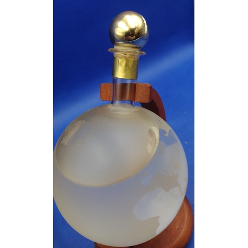 209 - Unopened E. Laborie Poire Williams Pear Brandy and Unbranded Pear-Shaped Clear Glass Bottle, Possibl... 