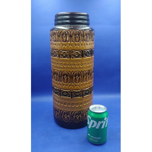 215 - Scheurich West German Pottery Floor Vase, Model 239-41, 1960s–1970s, Approx. 41cm High a/f repaired