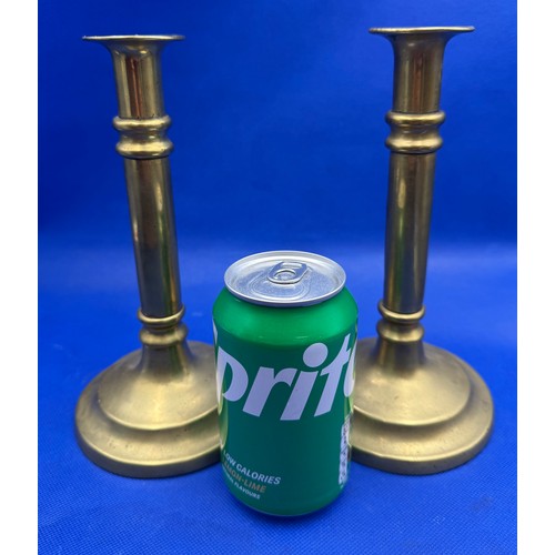 289 - Vintage Pair of Brass Candlesticks 8.5