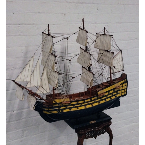 84 - Vintage Decorative Wooden Model of HMS Victory by Elgate Products Ltd, House of Valentina, Approx. 7... 