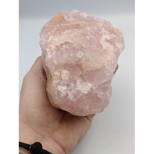 313 - Large Rose Quartz Stone Weight Approx 1.5kg