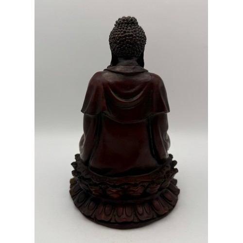 325 - Vintage Faux Mahogany Buddah