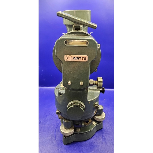 298 - Hilger & Watts theodolite, cased with accessories