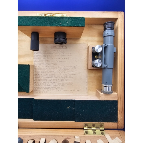 328 - Maintenance Box Theodolite military issue. Optical scale No3