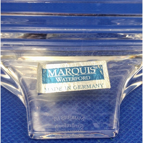 333 - Marquis by Waterford Crystal Art Deco-Inspired Stepped Photo Frame, Made in Germany, Approx. 19cm x ... 