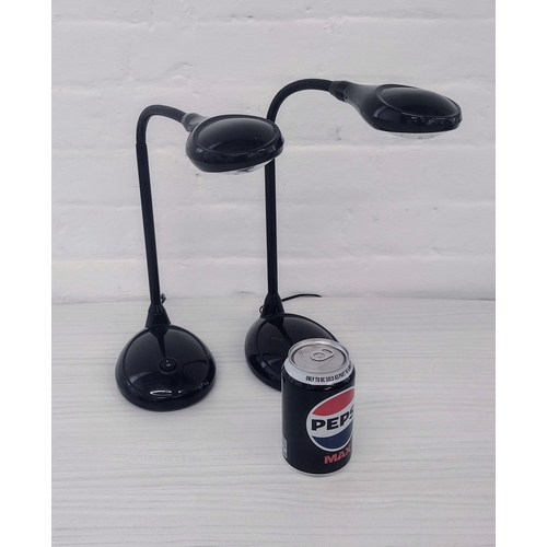 89 - Pair of LED Gooseneck Bedside Lamps, Used in London 2012 Olympic & Paralympic Athletes' Village Acco... 