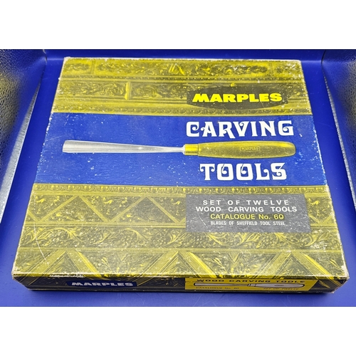 293 - Marples Wood Carving Tools No 60 Set of Twelve Boxed