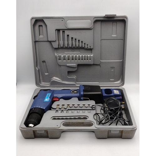 182 - Hilka Pro-Craft 12V Cordless Drill Driver Set with Bits and Charger in Case