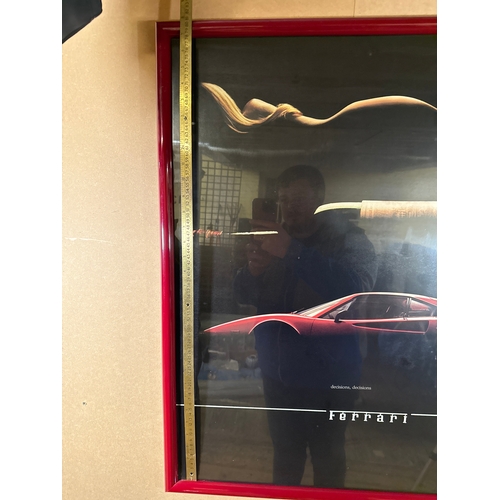 10 - After Rick McBride 'Decisions, Decisions' Ferrari 308 Poster, circa 1981/82