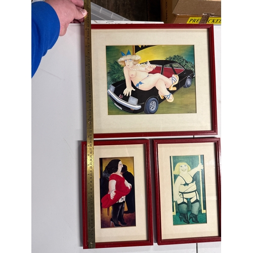 17 - Three Beryl Cook Signed Prints