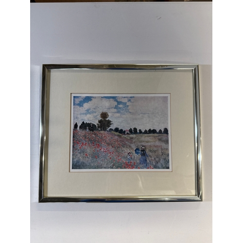 29 - A Framed Print After Claude Monet's 'Poppy Field'