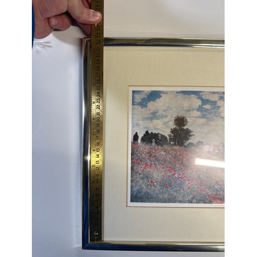 29 - A Framed Print After Claude Monet's 'Poppy Field'
