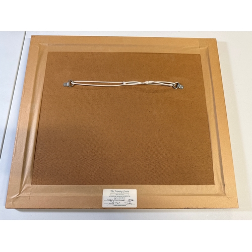 42 - Modern Signed 'Sitting Pretty' Cat Drawing by Milo (2008)