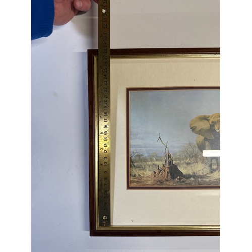 47 - David Shepherd (1931-2017), 'Lonely Old Bull Elephant', a Limited Edition Colour Print