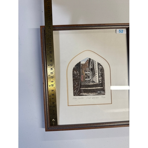 52 - Chad Coleman, 'Alley Bauer', Limited Edition Etching, 34/50