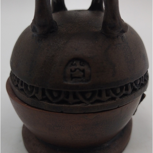 7 - Late Victorian Continental Bronzed Spelter Pug-Topped Trinket Box Circa 1890-1900