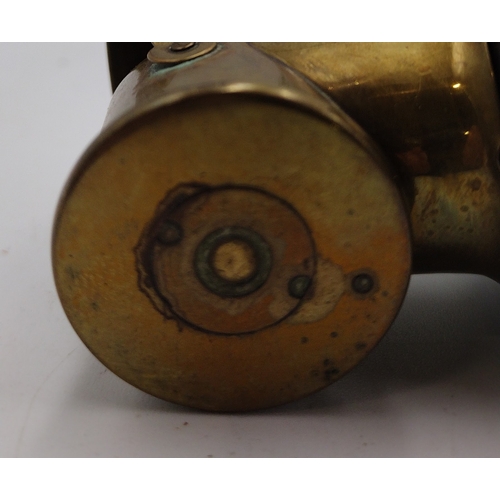 10 - WWII Trench Art Pair of Miniature Coal Scuttles Made From Brass Small-Arms Cartridge Cases Circa 194... 