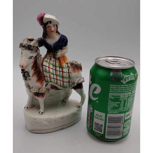 20 - Staffordshire Pottery Figure of a Princess Victoria Riding her Goat, Circa 1845–1860 Approx 70cm hig... 