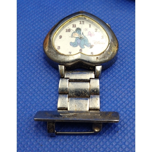 23 - Collection of Trinket Boxes and Disney Fob Watches Circa Mid to Late 20th C. To Include Metal Oval a... 