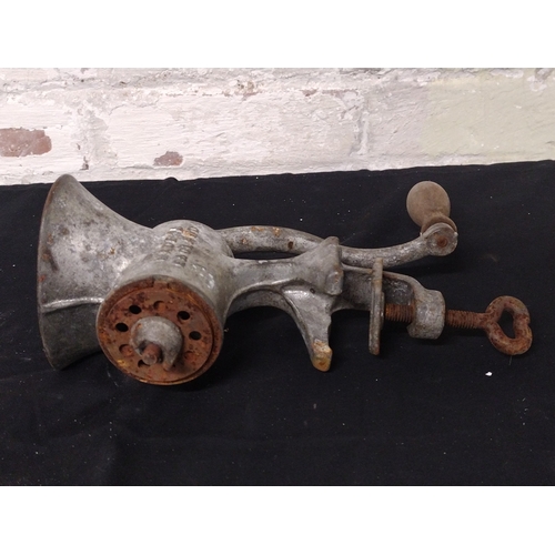 55 - Collection of Two Vintage Table-Clamp Meat Mincers Comprising SIF 99 Made in England and Porkert No.... 