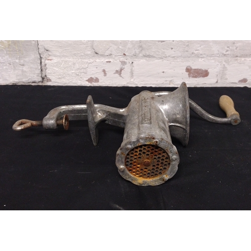 55 - Collection of Two Vintage Table-Clamp Meat Mincers Comprising SIF 99 Made in England and Porkert No.... 