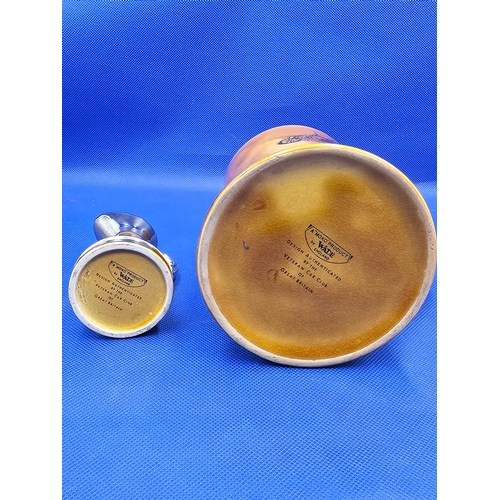 58 - Vintage Lanchester Car Beer Mug Wade Moko Ceramic Tankard and Miniature Jug