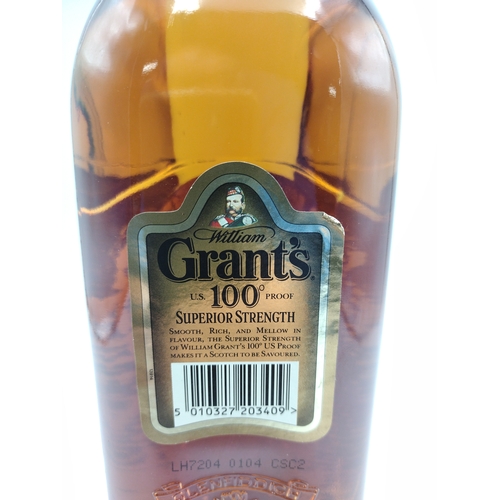 11 - William Grant’s 100° U.S. Proof Superior Strength Scotch Whisky 70cl Sealed Bottle Circa 1990s