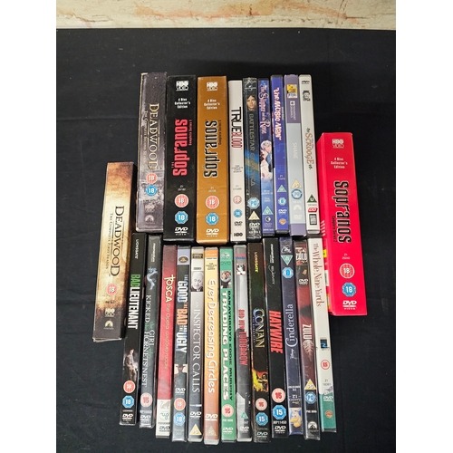 A Collection of Television Series and Film DVDs including HBO Box Sets